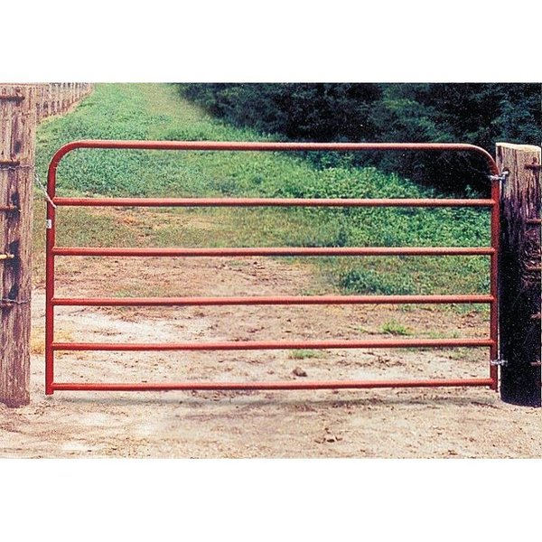 Behlen Country Utility Gate, 168 in W Gate, 50 in H Gate, 20 ga Frame TubeChannel, Red 40130141